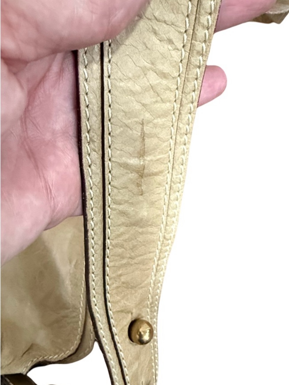 Vintage Chloe Beige Leather Shoulder Bag - Picture 16 of 16